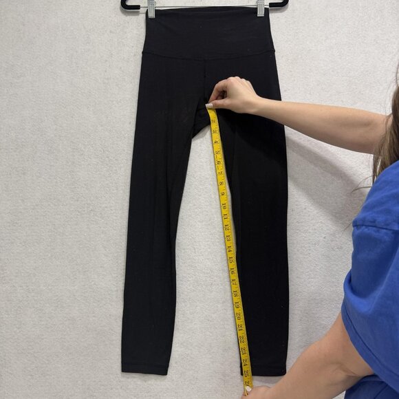 Lululemon Pants Womens 4 Black Align High Rise Yoga Leggings Athletic Gym - Picture 4 of 7